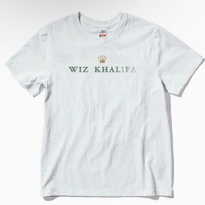 Wiz Kalifa Kush Time White Short Sleeve Crew Neck Tee